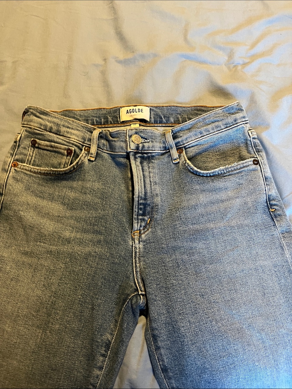 Agolde Light Blue Slim Straight Women’s Jeans